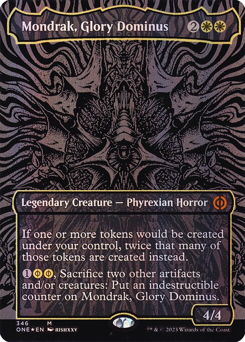 Mondrak, Glory Dominus (346) [Phyrexia: All Will Be One] [Borderless]