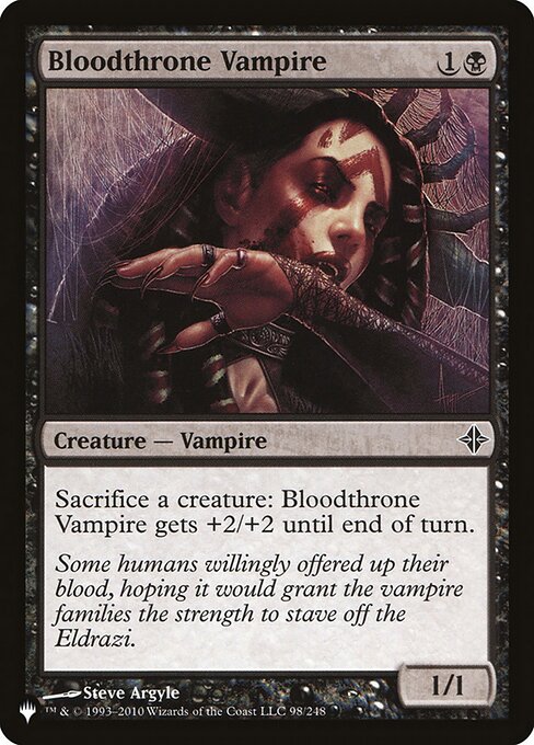 Bloodthrone Vampire (ROE-98) [The List]