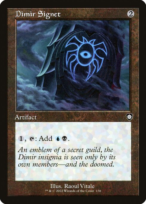 Dimir Signet (138) [The Brothers' War Commander]