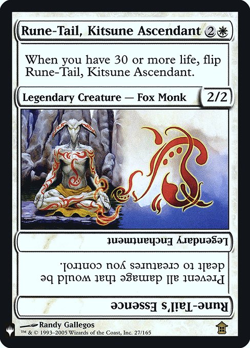 Rune-Tail, Kitsune Ascendant // Rune-Tail's Essence (SOK-27) [The List]