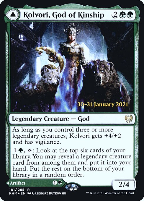 Kolvori, God of Kinship // The Ringhart Crest (181s) [Kaldheim Promos]