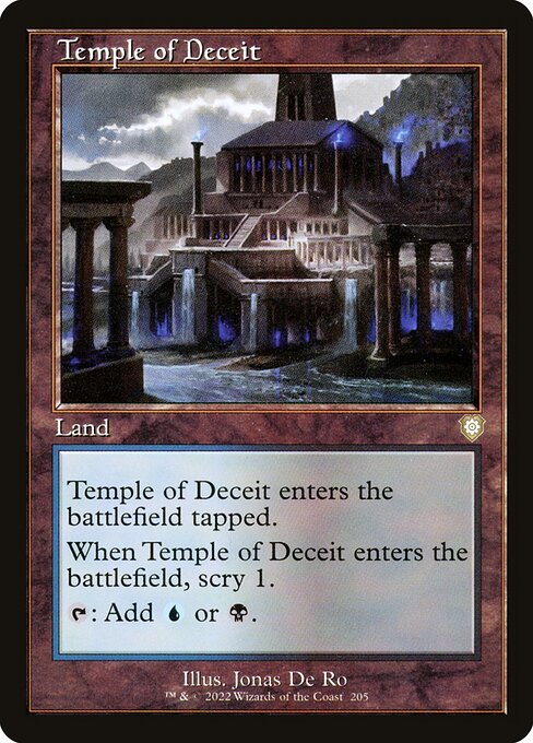 Temple of Deceit (205) [The Brothers' War Commander]