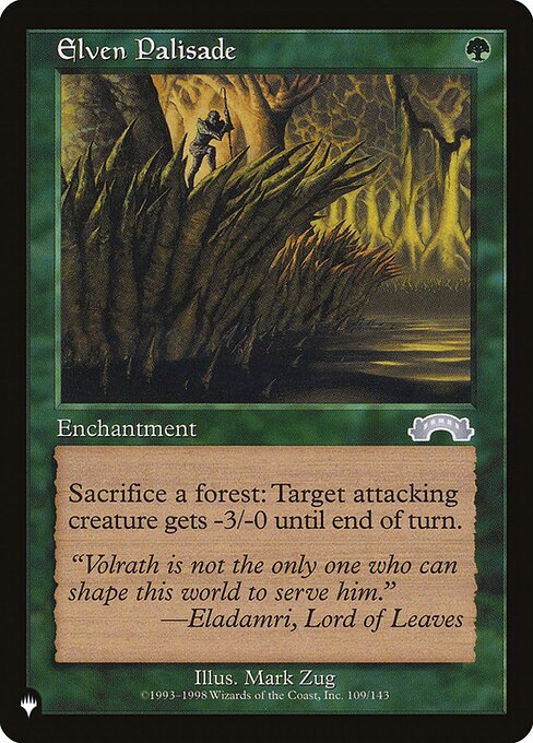 Elven Palisade (EXO-109) [The List]