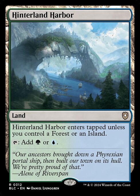 Hinterland Harbor (312) [Bloomburrow Commander]