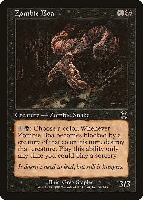 Zombie Boa (54) [Apocalypse]