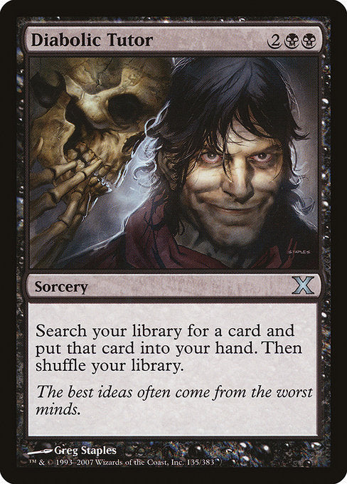 Diabolic Tutor (135) [Tenth Edition]