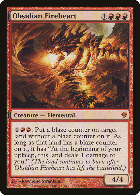 Obsidian Fireheart (140) [Zendikar]