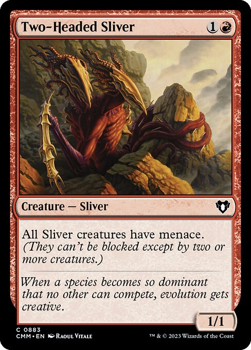 Two-Headed Sliver (883) [Commander Masters]