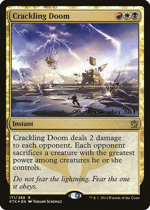 Crackling Doom (171s) [Khans of Tarkir Promos]