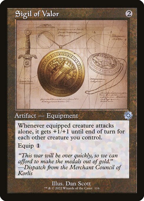 Sigil of Valor (116) [The Brothers' War Retro Artifacts]