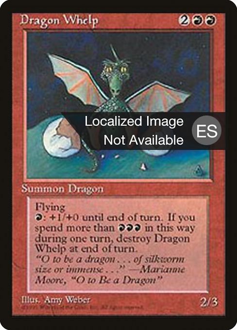 Dragon Whelp (186) [Fourth Edition Foreign Black Border]
