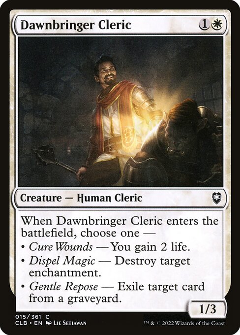 Dawnbringer Cleric (15) [Commander Legends: Battle for Baldur's Gate]