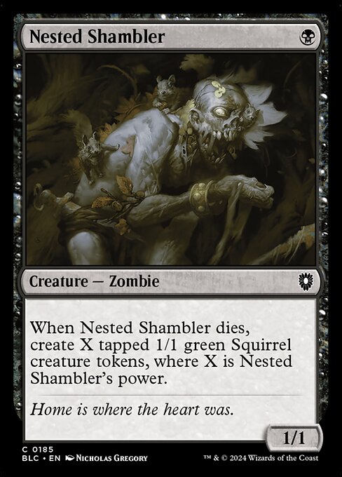 Nested Shambler (185) [Bloomburrow Commander]