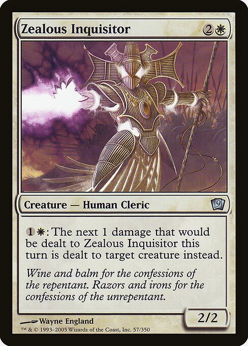 Zealous Inquisitor (57★) [Ninth Edition]