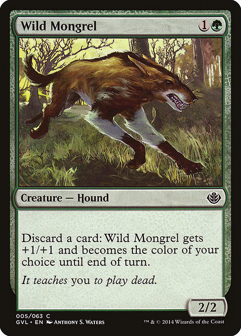 Wild Mongrel (5) [Duel Decks Anthology: Garruk vs. Liliana]