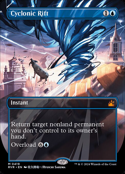 Cyclonic Rift (419) [Ravnica Remastered] [Borderless]