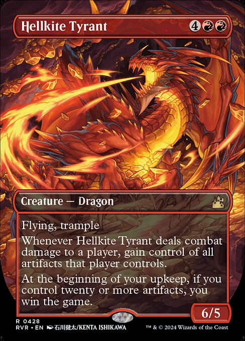 Hellkite Tyrant (428) [Ravnica Remastered] [Borderless]
