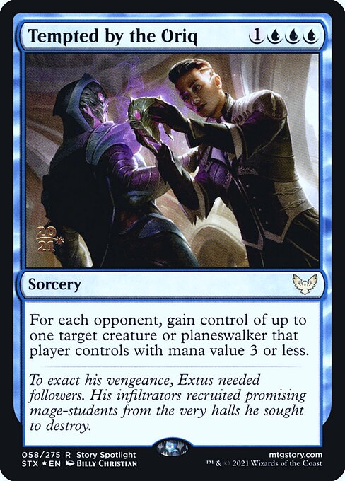 Tempted by the Oriq (58s) [Strixhaven: School of Mages Promos]