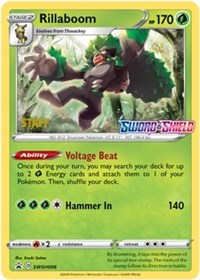Rillaboom - SWSH006 (Prerelease) [Staff] (SWSH006) [SWSH Sword and Shield Promo Cards]