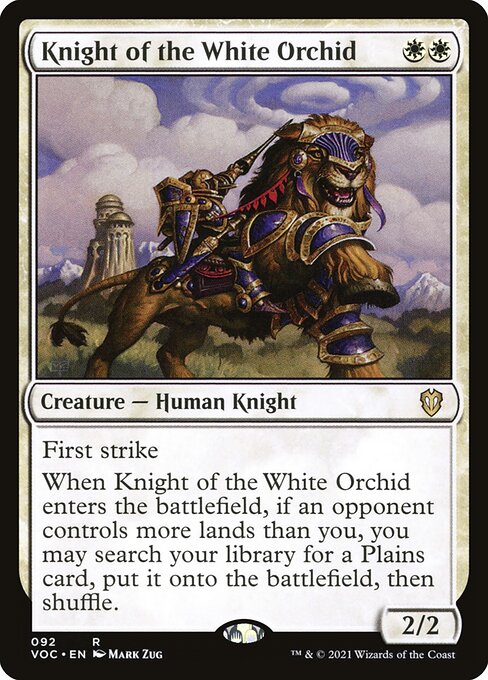 Knight of the White Orchid (92) [Crimson Vow Commander]