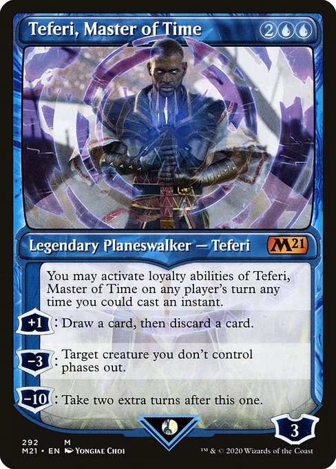 Teferi, Master of Time (292) [Core Set 2021] [Showcase]