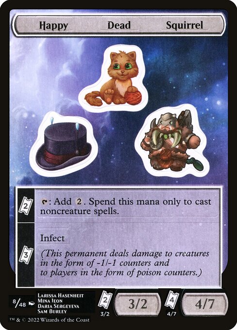 Happy Dead Squirrel (8) [Unfinity Sticker Sheets]