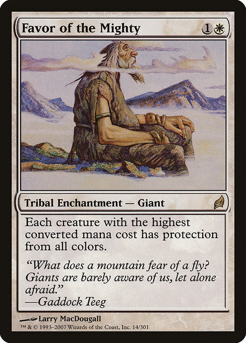 Favor of the Mighty (14) [Lorwyn]
