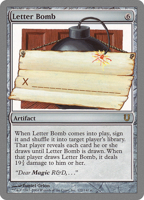 Letter Bomb (122) [Unhinged]