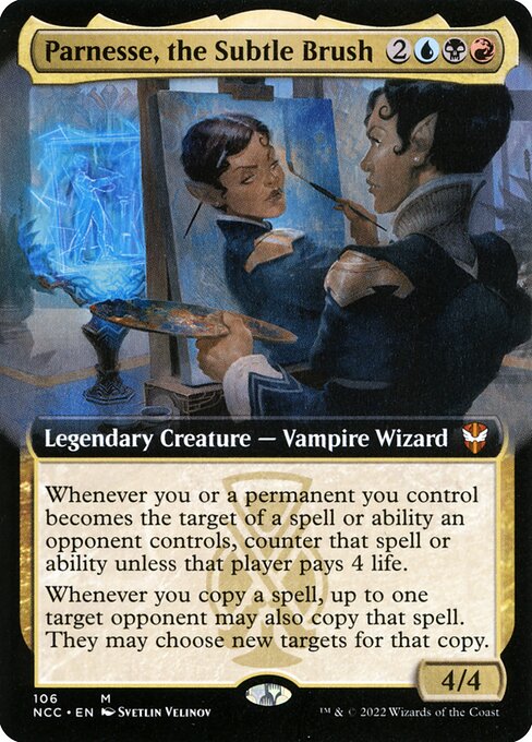 Parnesse, the Subtle Brush (106) [New Capenna Commander] [Extended Art]