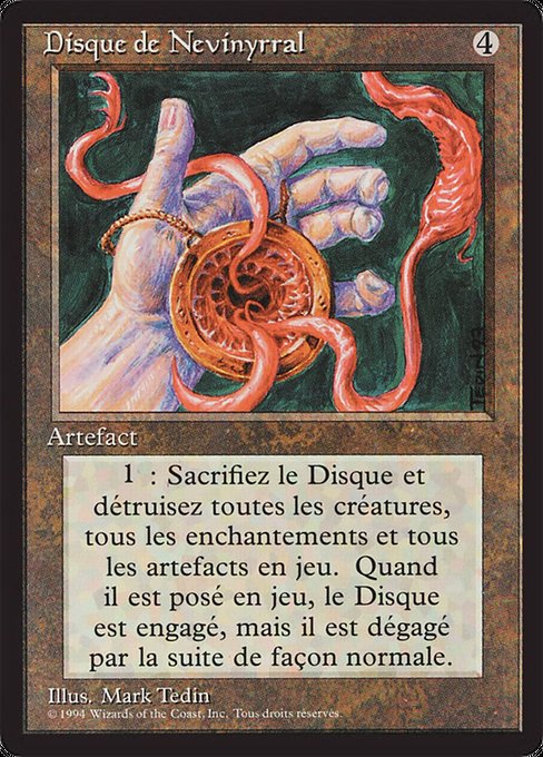 Nevinyrral's Disk (267) [Foreign Black Border]