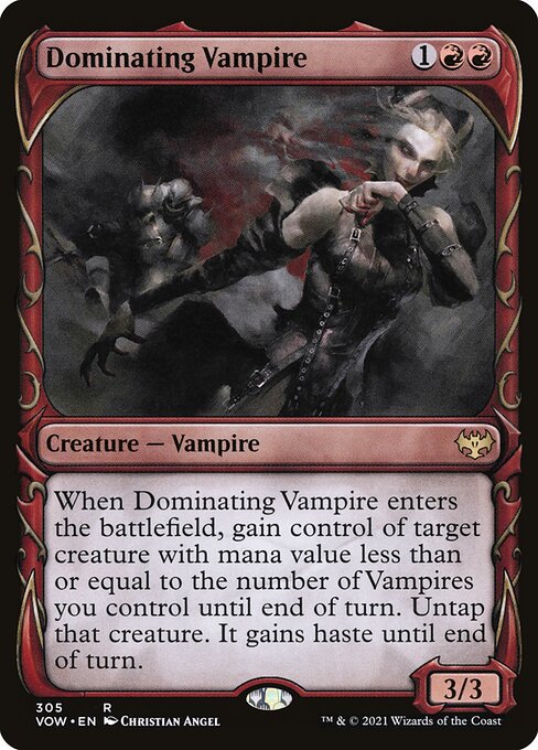 Dominating Vampire (305) [Innistrad: Crimson Vow] [Showcase]