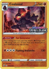 Coalossal - SWSH024 (Prerelease) [Staff] (SWSH024) [SWSH Sword and Shield Promo Cards]