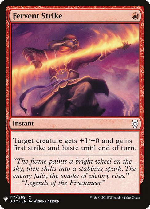 Fervent Strike (DOM-117) [The List]