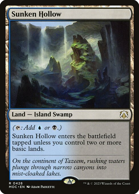 Sunken Hollow (428) [March of the Machine Commander]
