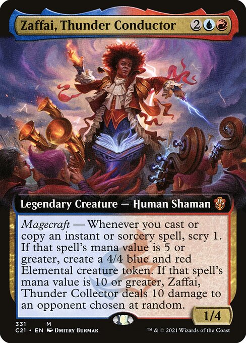 Zaffai, Thunder Conductor (331) [Commander 2021] [Extended Art]