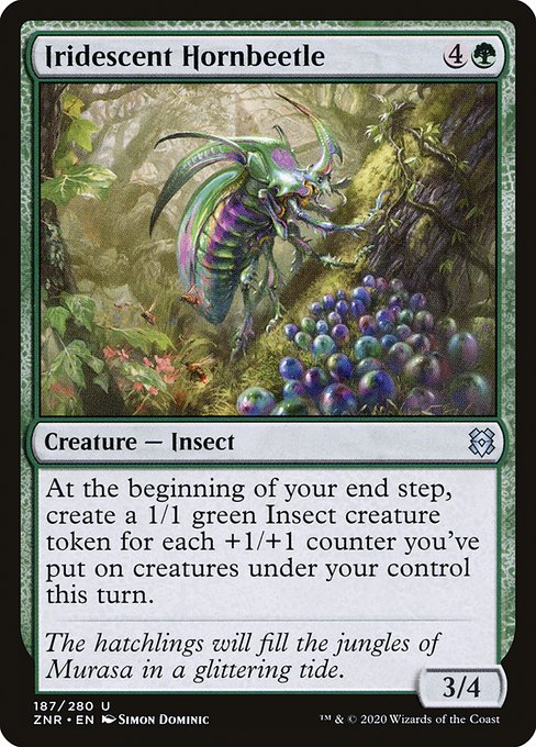 Iridescent Hornbeetle (187) [Zendikar Rising]