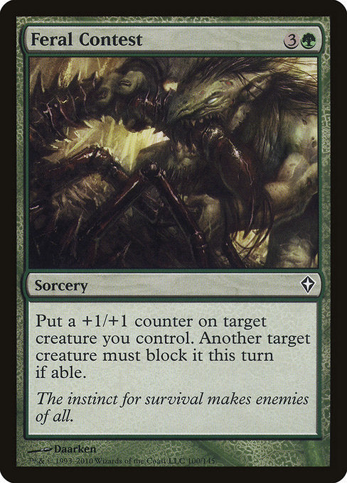 Feral Contest (100) [Worldwake]