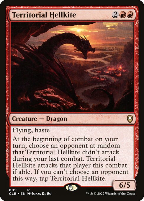 Territorial Hellkite (809) [Commander Legends: Battle for Baldur's Gate]
