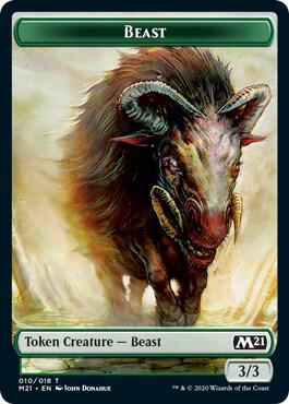 Beast Token (10) [Core Set 2021]