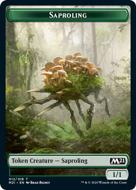 Saproling Token (12) [Core Set 2021]