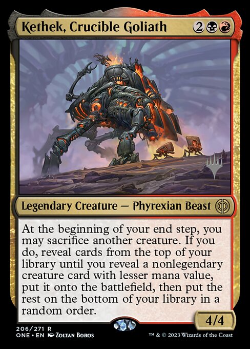 Kethek, Crucible Goliath (206p) [Phyrexia: All Will Be One Promos]