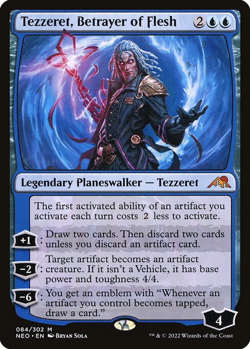 Tezzeret, Betrayer of Flesh (84) [Kamigawa: Neon Dynasty]