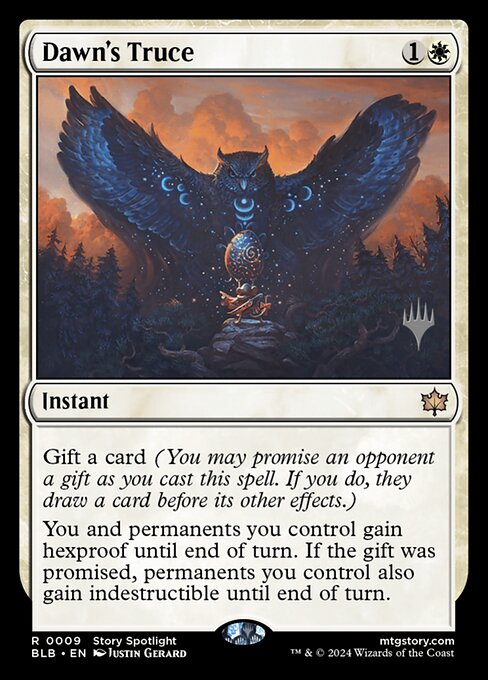 Dawn's Truce (9p) [Bloomburrow Promos]