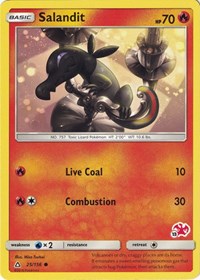Salandit - 25/156 (#13 Charizard Stamped) (025/156) [Battle Academy]