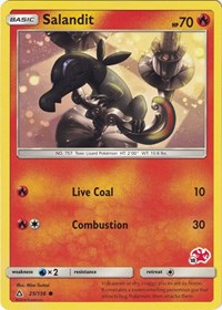 Salandit - 25/156 (#18 Charizard Stamped) (025/156) [Battle Academy]