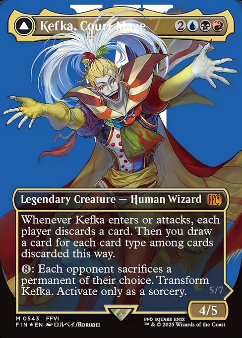 Kefka, Court Mage // Kefka, Ruler of Ruin (543) [Final Fantasy]