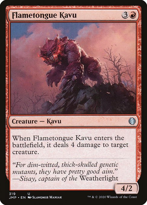 Flametongue Kavu (319) [Jumpstart]