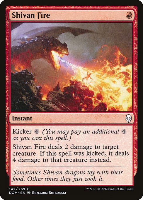 Shivan Fire (142) [Dominaria]