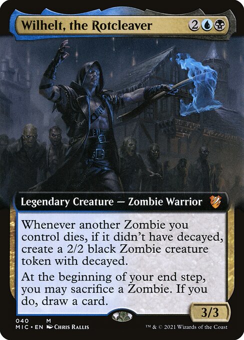 Wilhelt, the Rotcleaver (40) [Midnight Hunt Commander] [Extended Art]