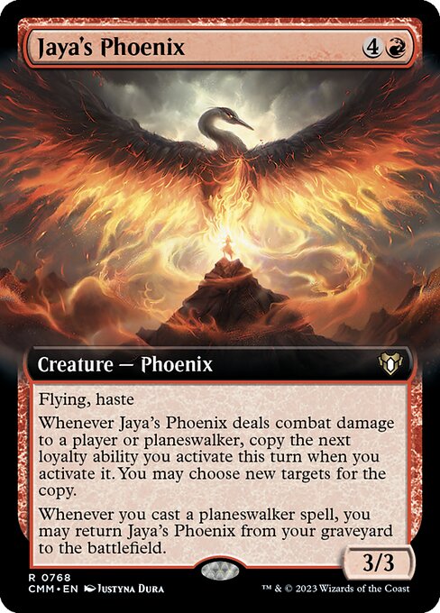 Jaya's Phoenix (768) [Commander Masters] [Extended Art]